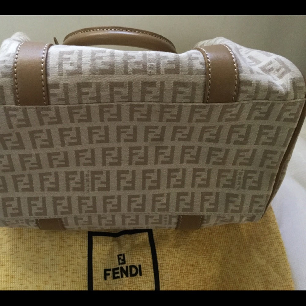 -SOLD- New Authentic Fendi Zucca mini Boston bag - Picture 7 of 14